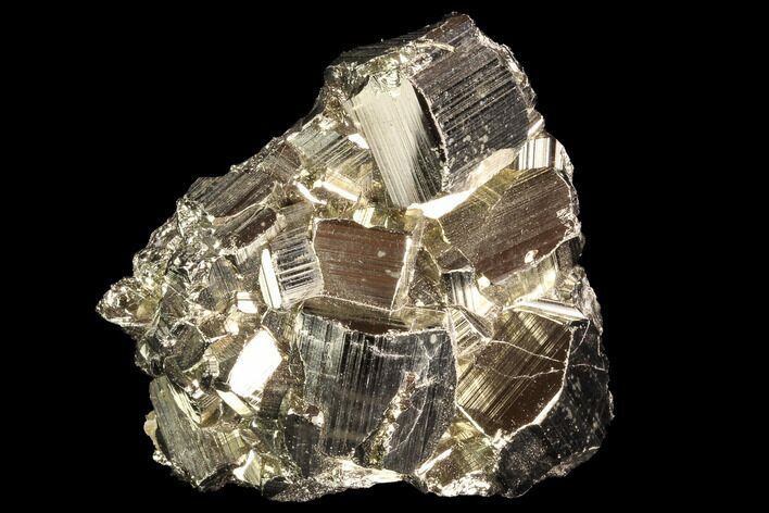 Gleaming Pyrite Crystal Cluster - Peru #94391